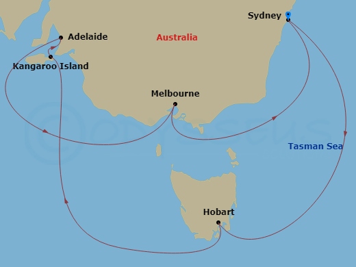 Itinerary map