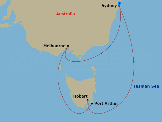 Itinerary map