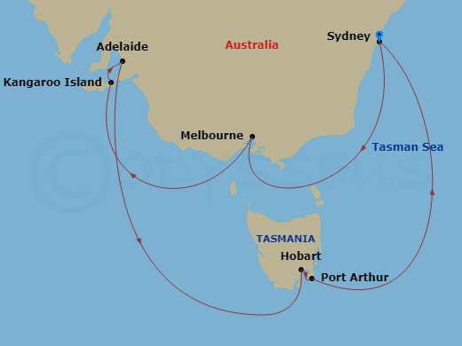 Itinerary map