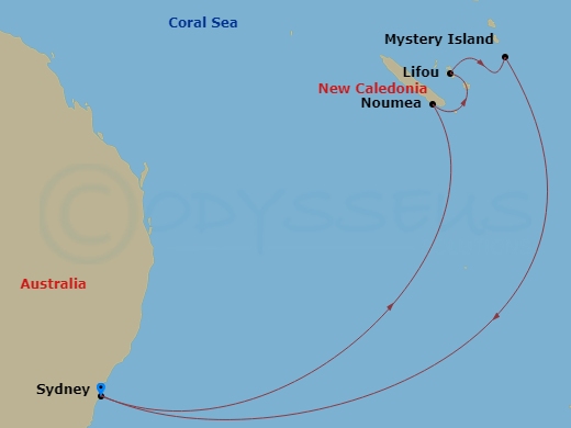 Itinerary map