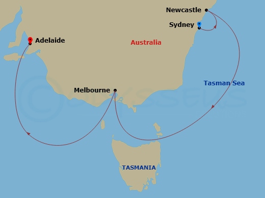 Itinerary map