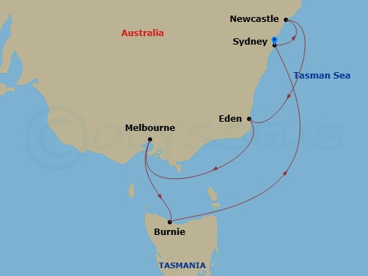 Itinerary map