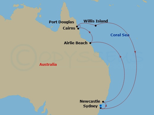 Itinerary map