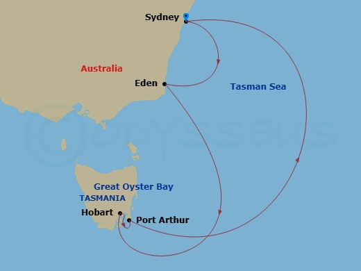 Itinerary map