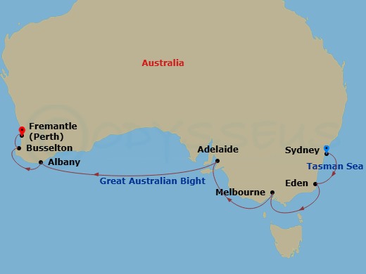 Itinerary map