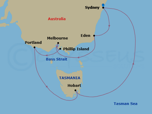 Itinerary map