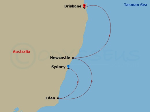 Itinerary map