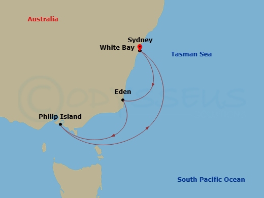 Itinerary map