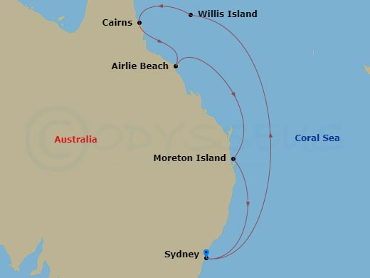 Itinerary map