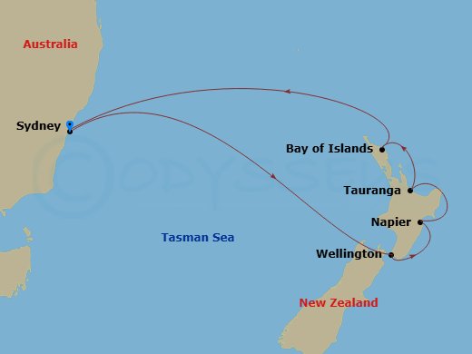 Itinerary map