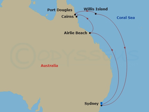 Itinerary map