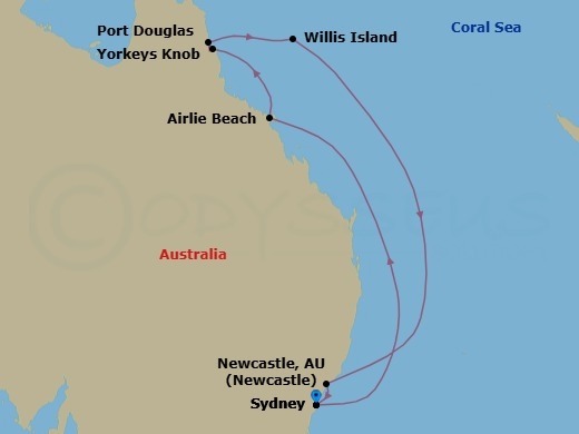 Itinerary map