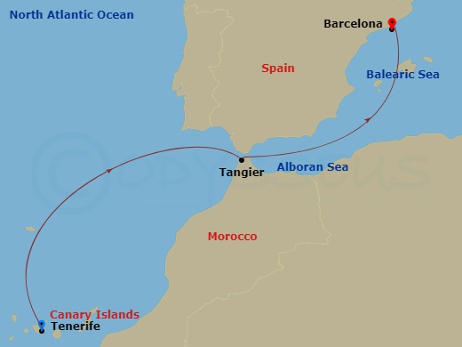 Itinerary map