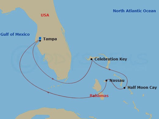 Itinerary map