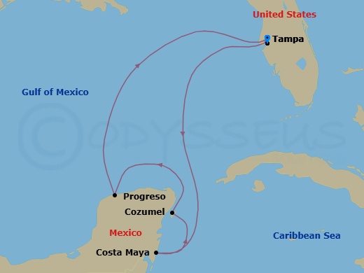 Itinerary map