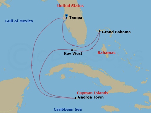 Itinerary map