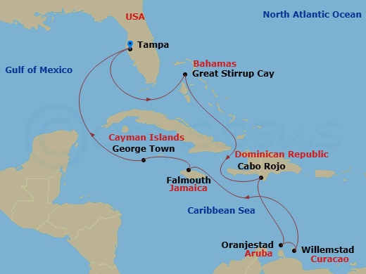 Itinerary map