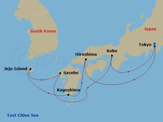 Itinerary map