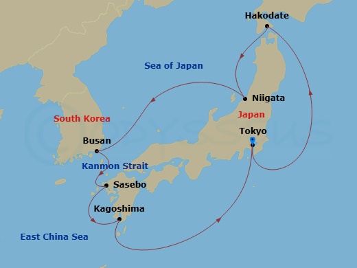 Itinerary map