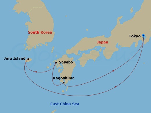 Itinerary map