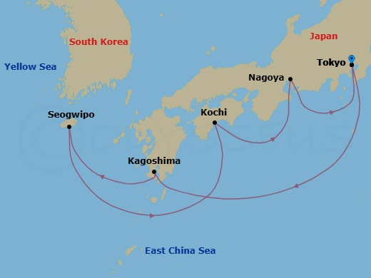 Itinerary map