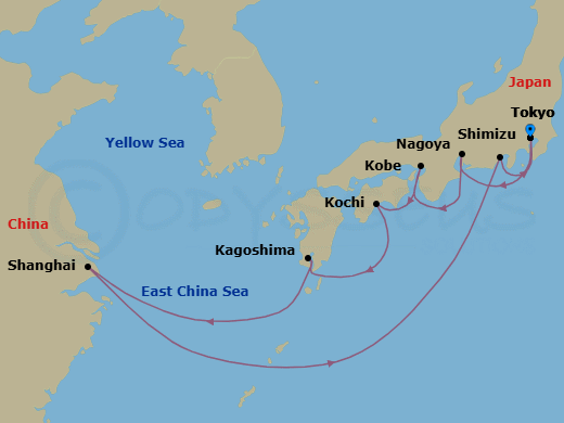 Itinerary map