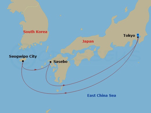 Itinerary map