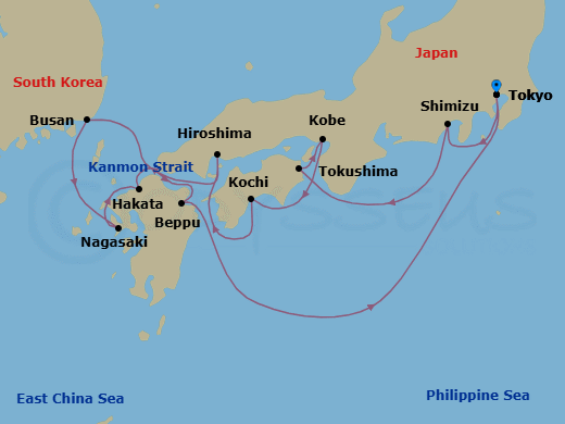 Itinerary map