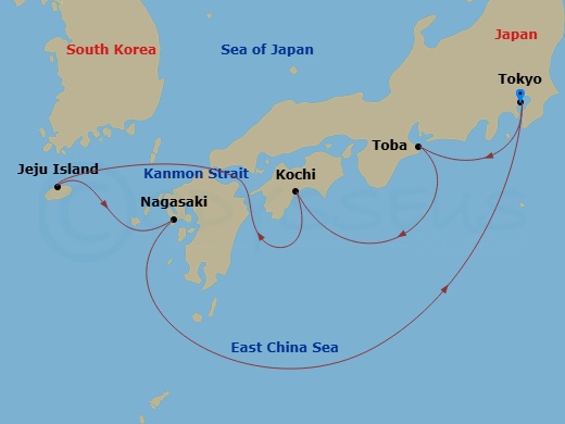 Itinerary map