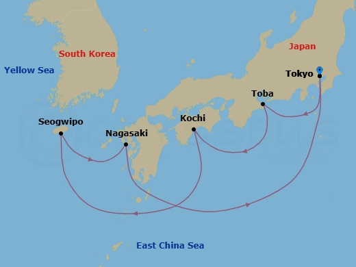 Itinerary map