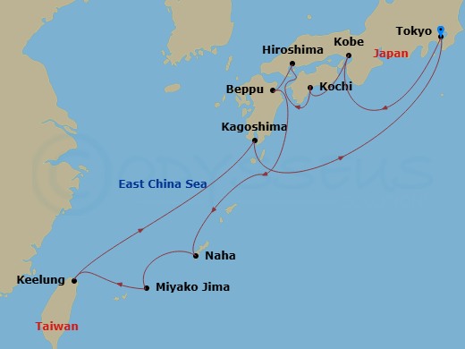 Itinerary map