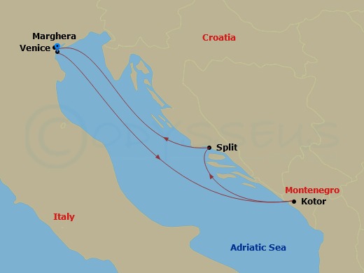 Itinerary map