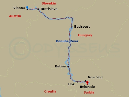 Itinerary map
