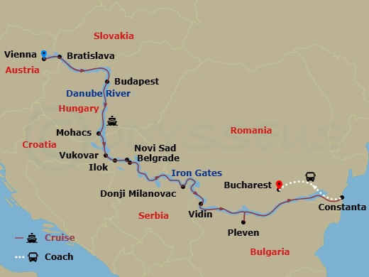 Itinerary map
