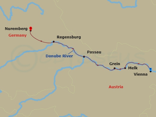 Itinerary map