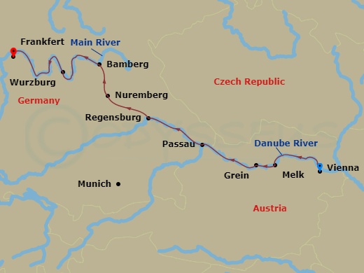 Itinerary map