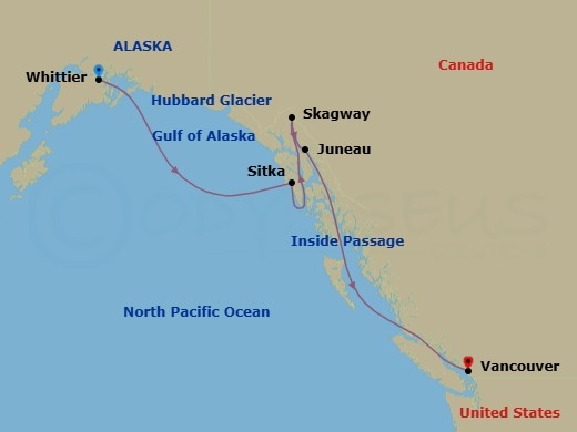 Itinerary map