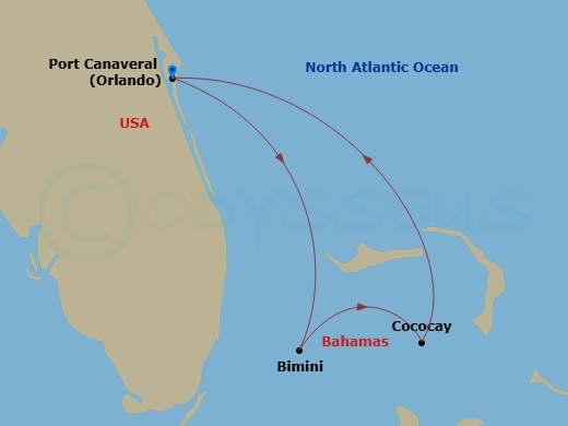 Itinerary map