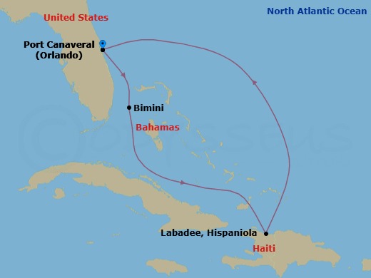 Itinerary map