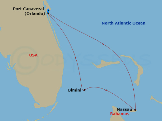 Itinerary map