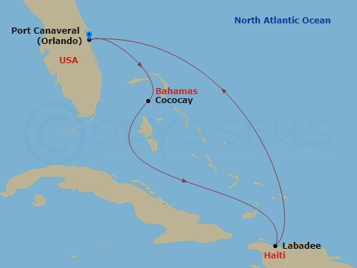 Itinerary map
