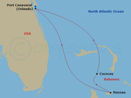 Itinerary map