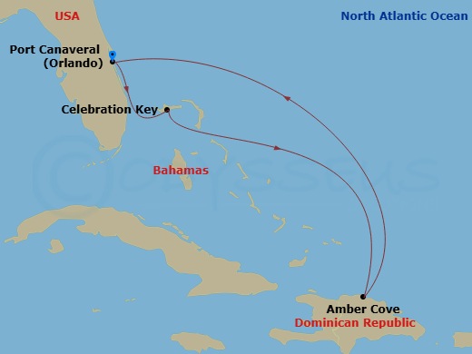 Itinerary map