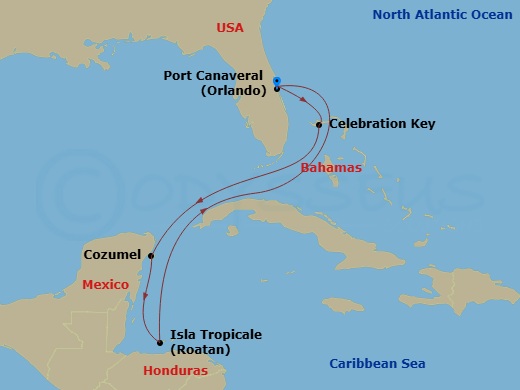 Itinerary map