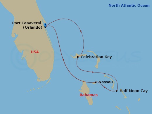 Itinerary map
