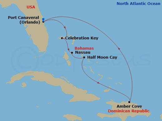 Itinerary map
