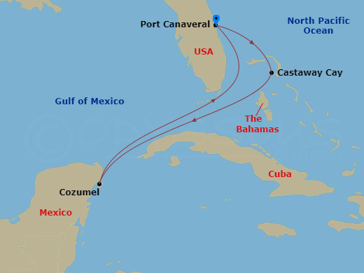 Itinerary map