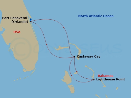 Itinerary map