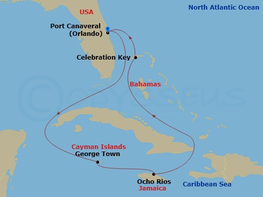 Itinerary map