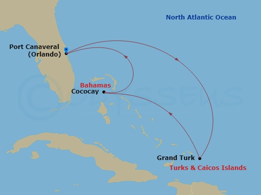 Itinerary map